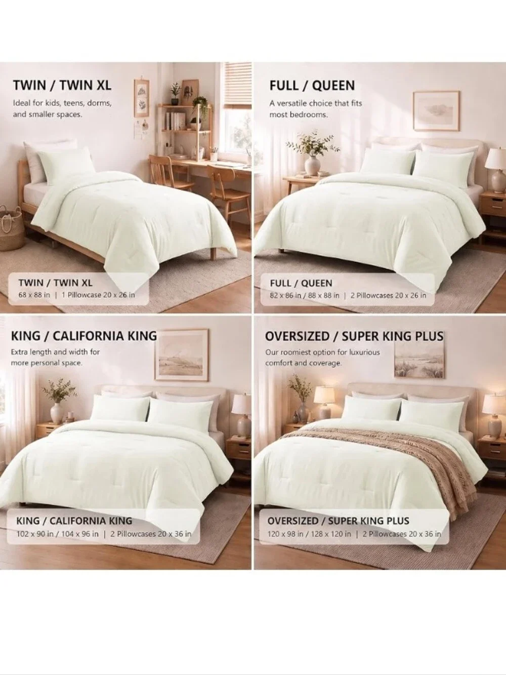 King Comforter Set, 3 Pieces Down Alternative Bedding,can Use As A Duvet Insert.
